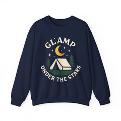 Glamping Vibes Crewneck Sweatshirt - Cozy Campfire Style,