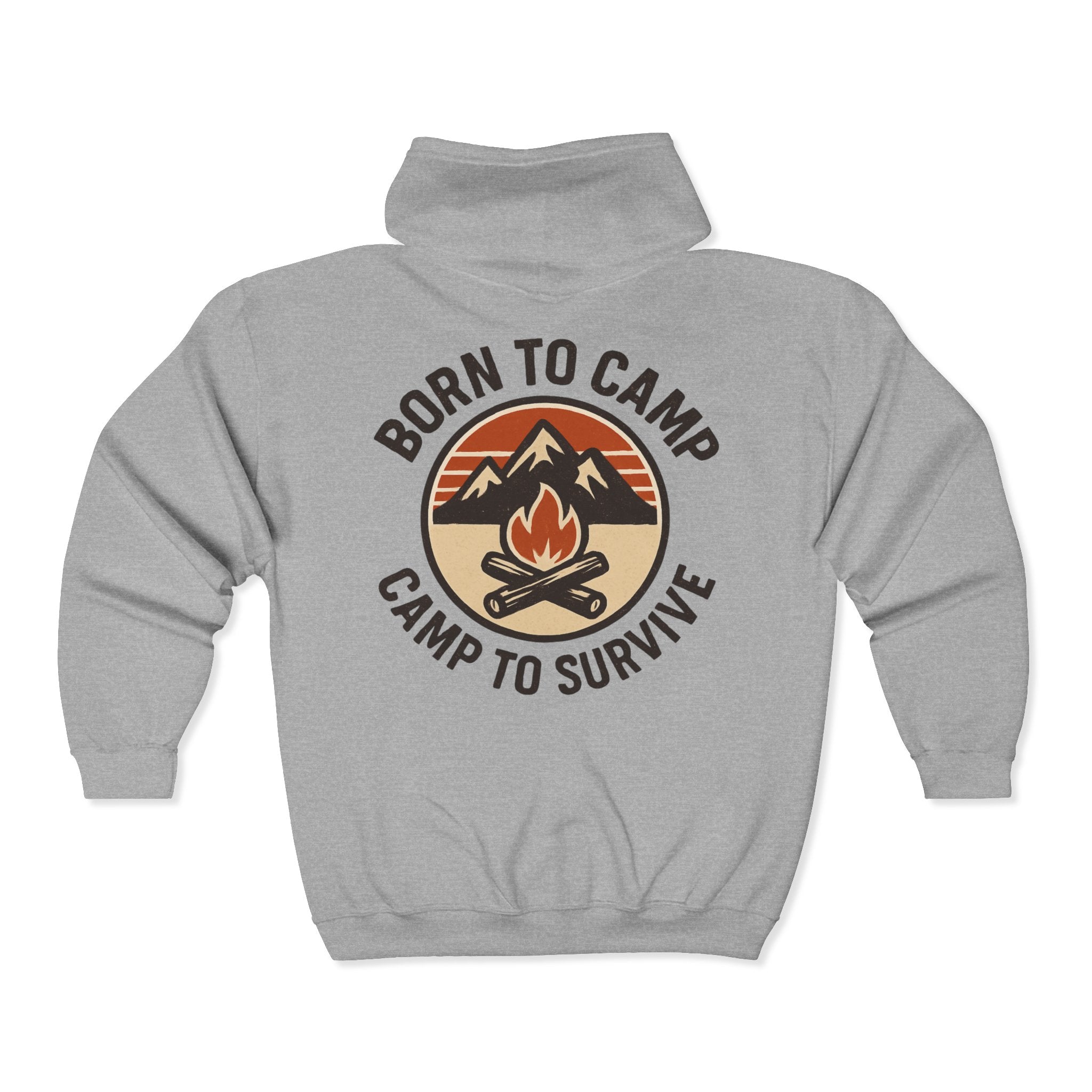 Born to Camp – Survival Edition Full Zip Hoodie