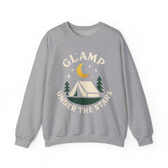 Glamping Vibes Crewneck Sweatshirt - Cozy Campfire Style,