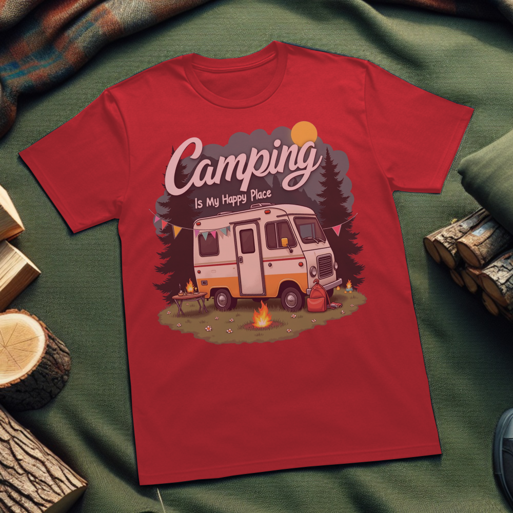 Camping Vibes T-Shirt – Unisex Softstyle Tee for Outdoor Enthusiasts