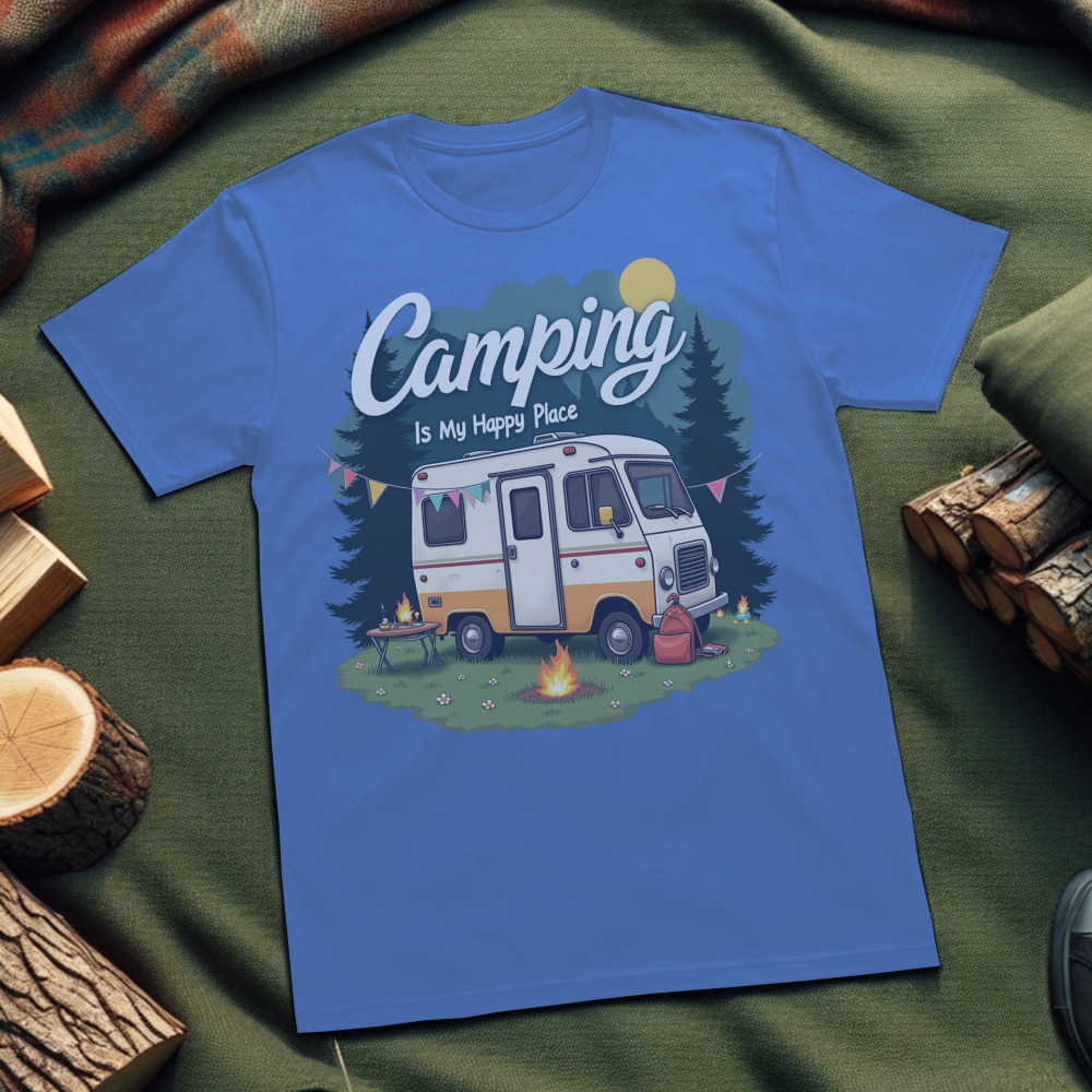 Camping Vibes T-Shirt – Unisex Softstyle Tee for Outdoor Enthusiasts