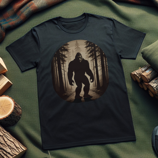 Bigfoot Hide and Seek T-Shirt for Outdoor Enthusiasts