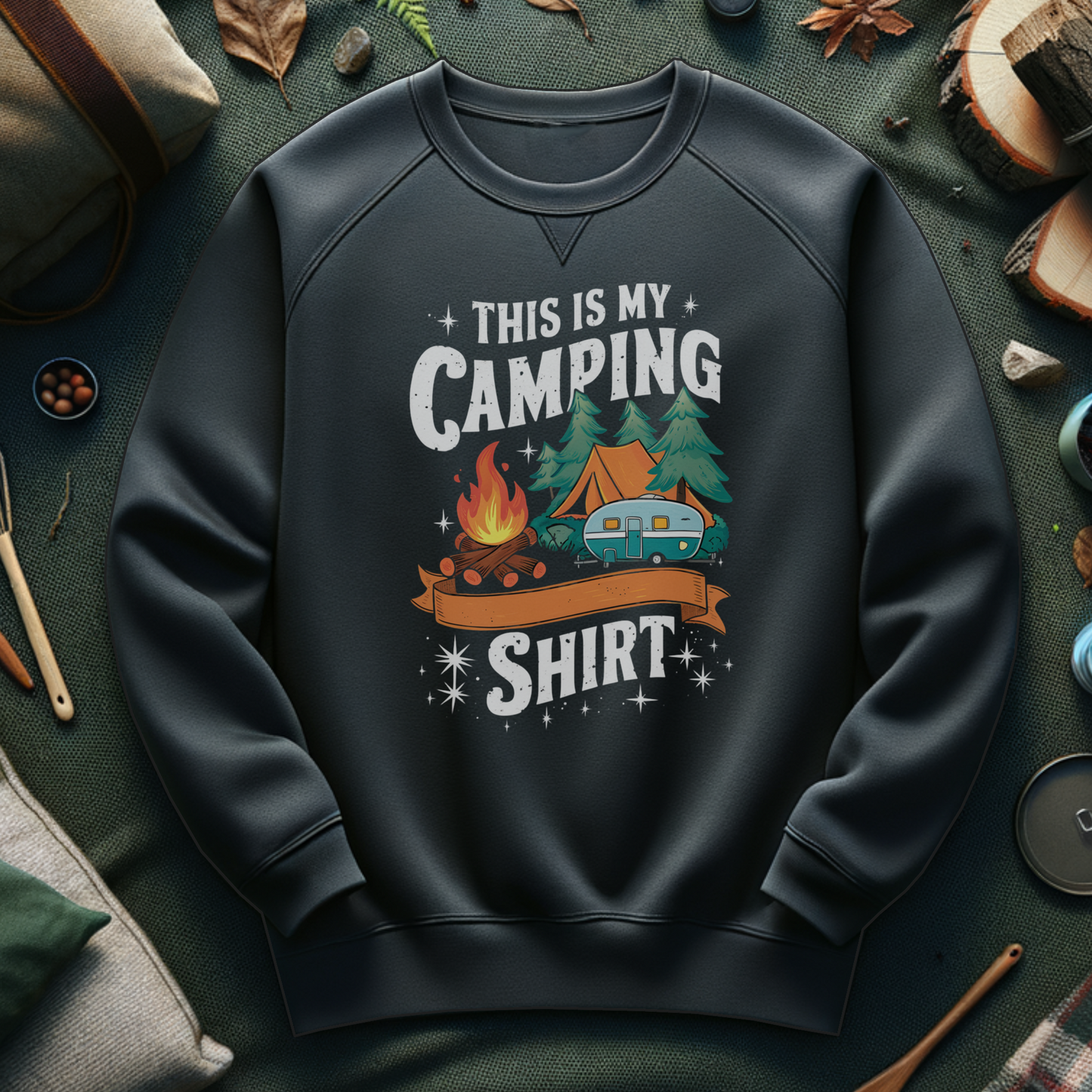 Camping Sweatshirt - This is My Camping Shirt Design