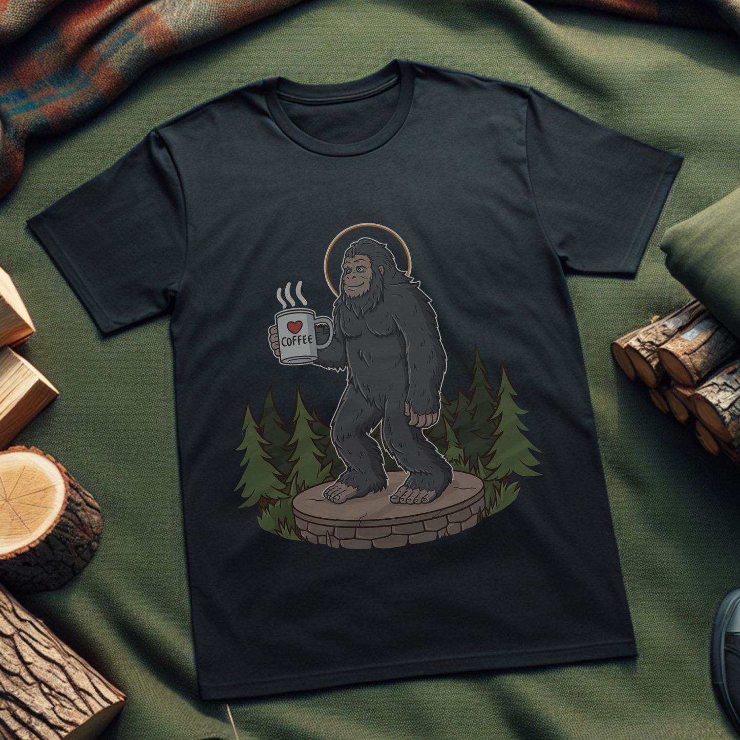 Bigfoot Morning Coffee T-Shirt