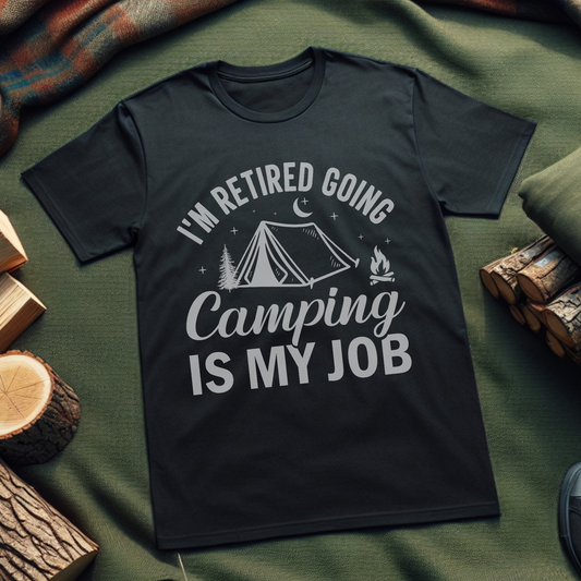 Retired Going Camping Unisex T-Shirt