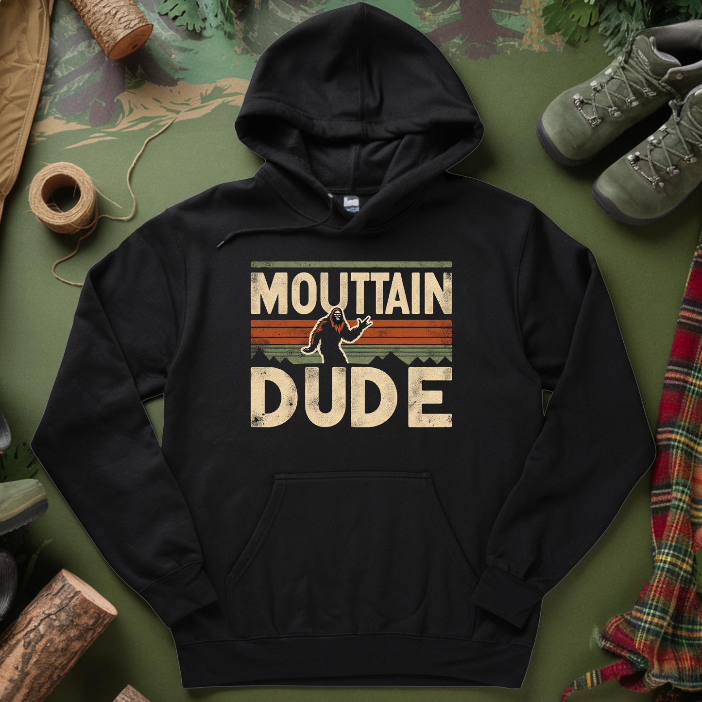 Mountain Dude Hooded Sweatshirt