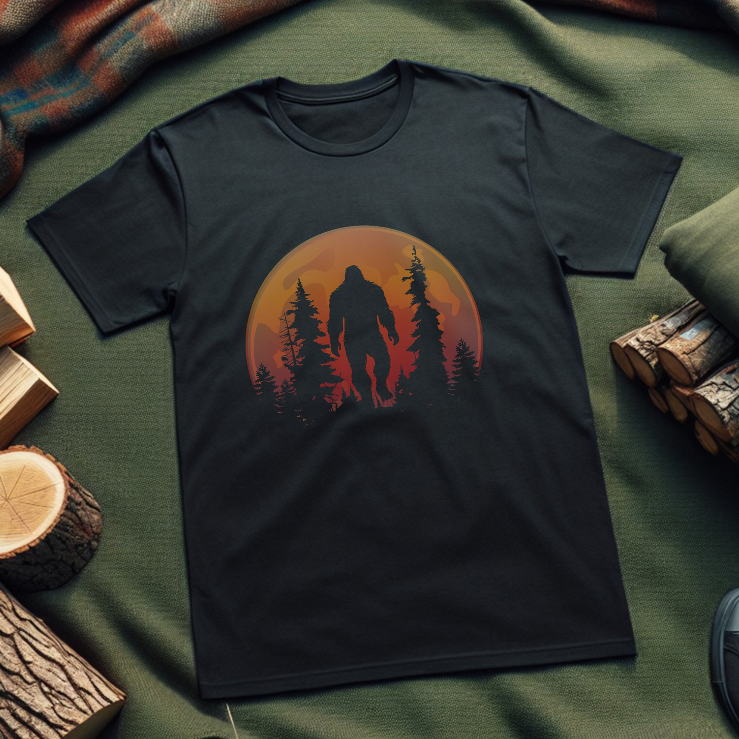 Bigfoot Sunset Stroll T-Shirt