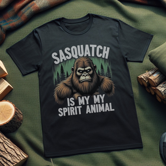 Sasquatch Spirit Animal T-Shirt, Funny Graphic Tee, Sasquatch Fan Apparel