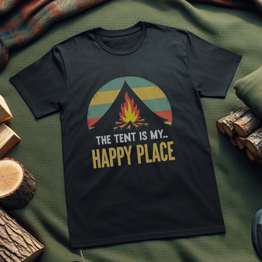 Camping Vibe T-Shirt, The Tent Is Happy Place Shirt