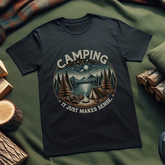 Camping, It Just Makes Sense T-Shirt