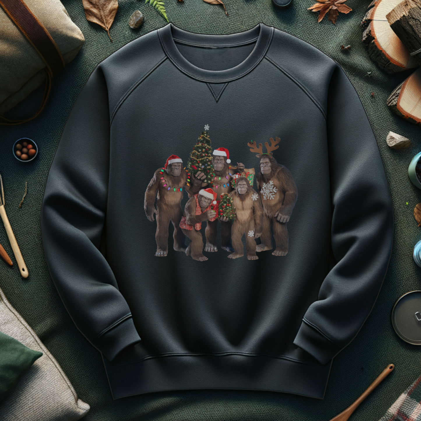 Bigfoot Christmas Celebration Sweatshirt