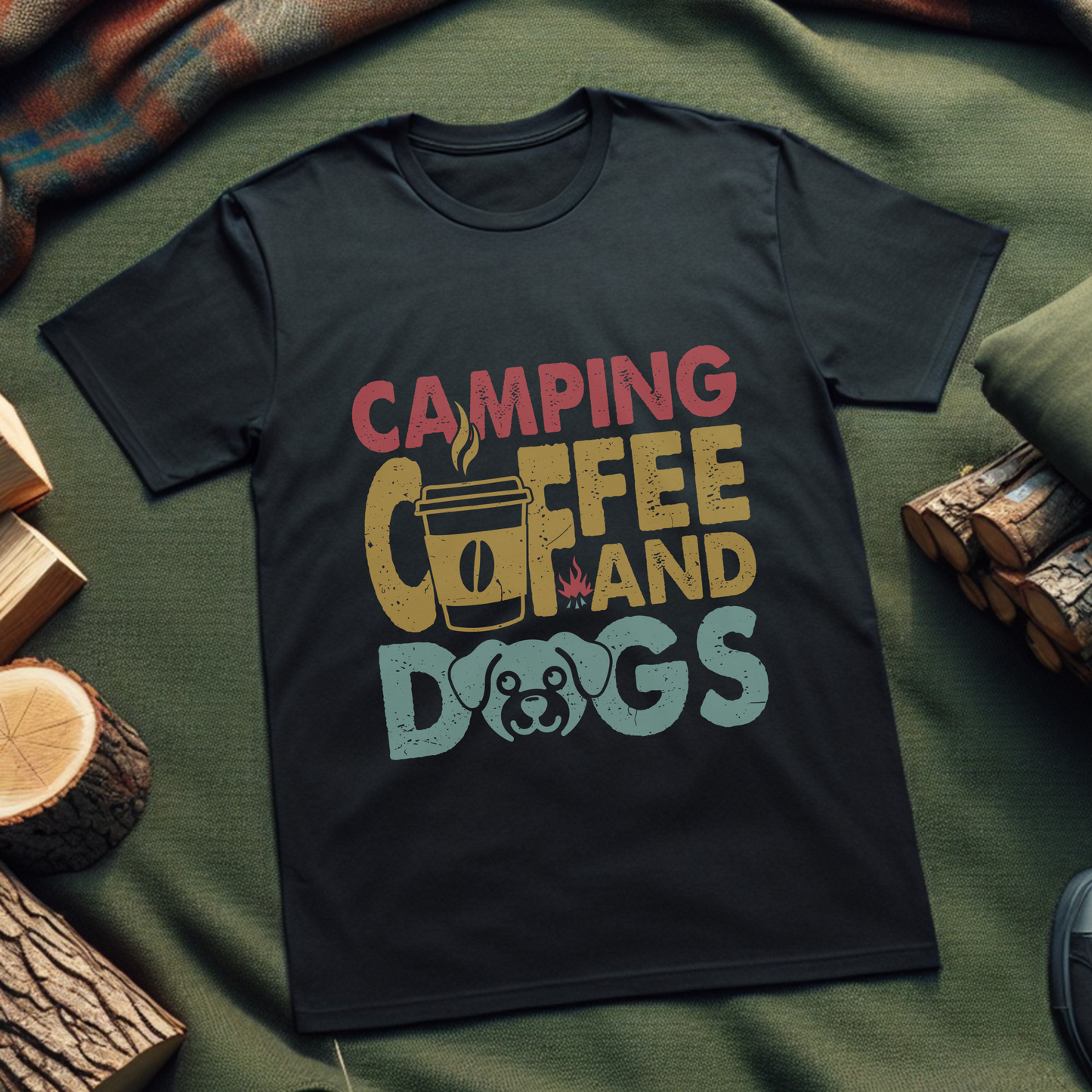 Camping Coffee and Dogs