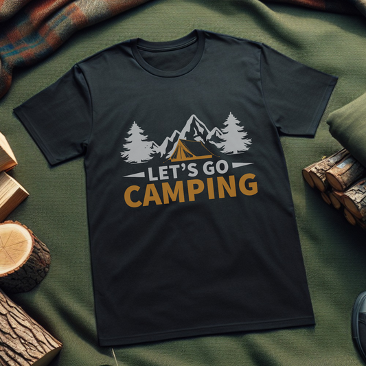 Camping T-Shirt - Let's Go Camping Design