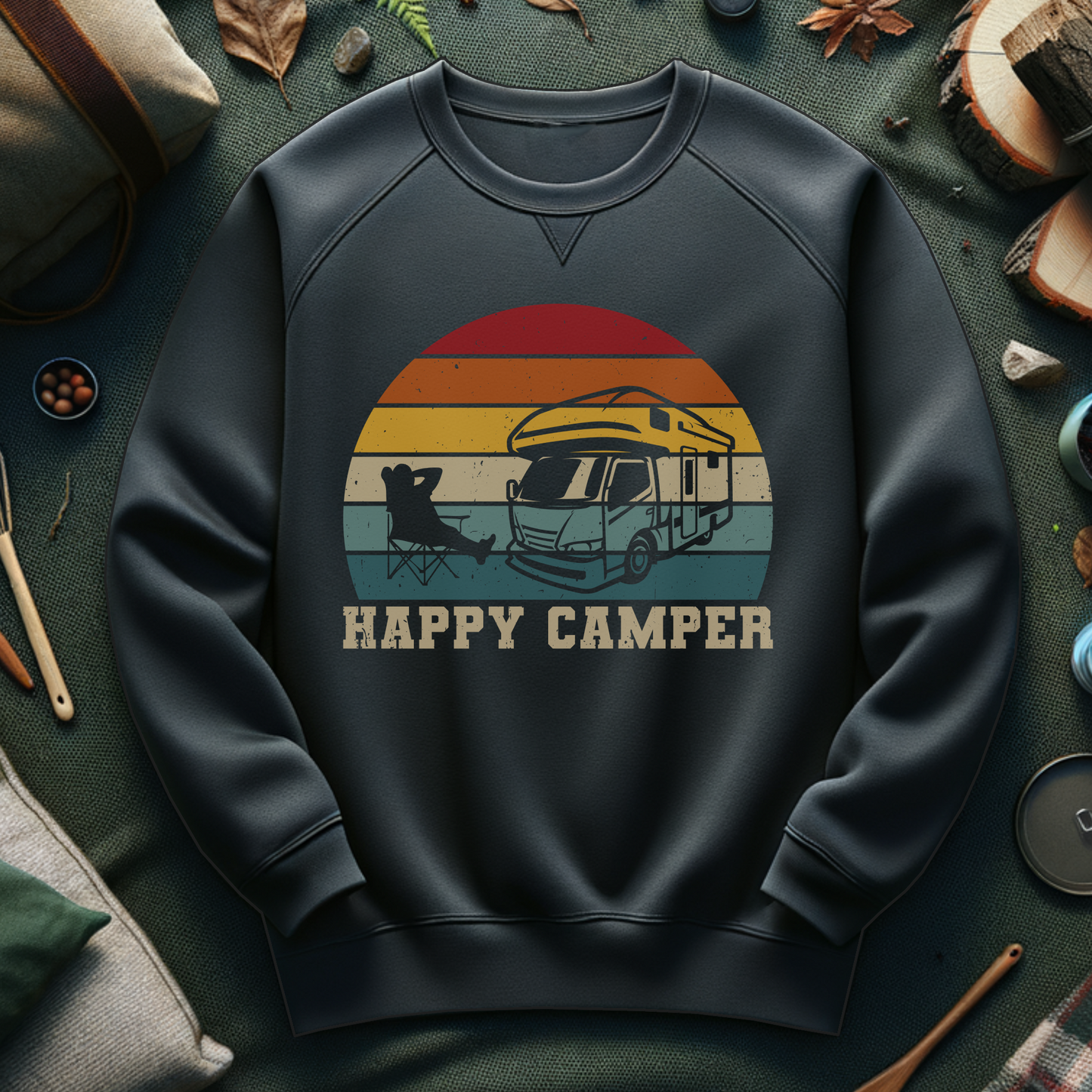 Happy Camper Crewneck Sweatshirt