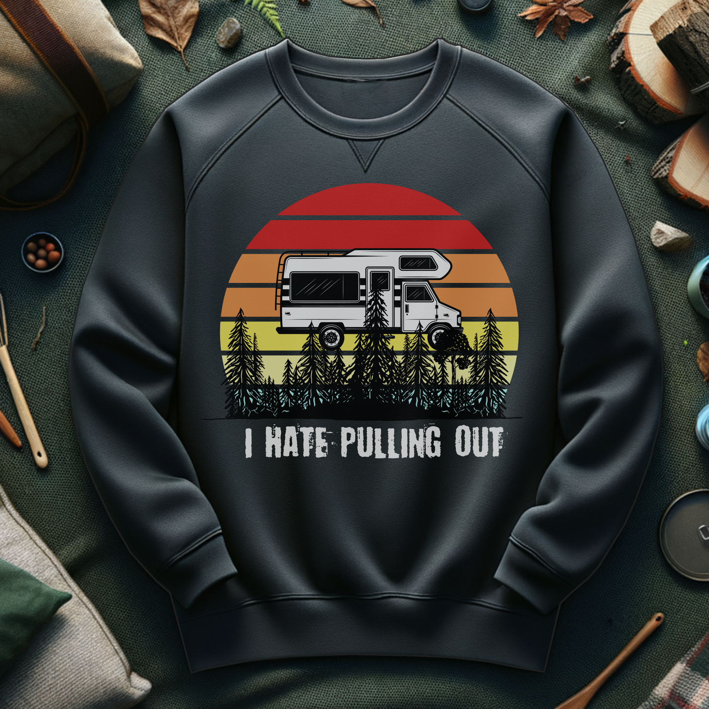 Funny I Hate Pulling Out Crewneck Sweatshirt