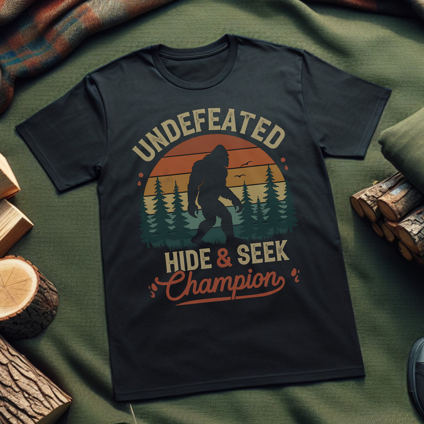 Champion T-Shirt - Undefeated Hide and Seek Design