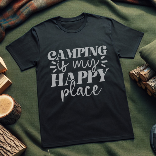 Camping Is My Happy Place T-Shirt