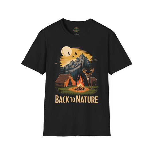 Back to Nature T-Shirt, Adventure Apparel, Camping Tee