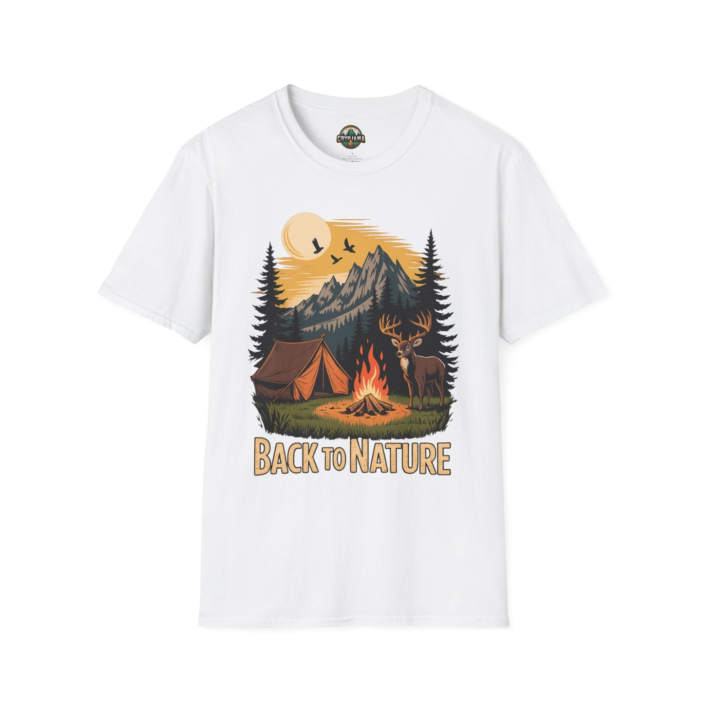 Back to Nature T-Shirt, Adventure Apparel, Camping Tee