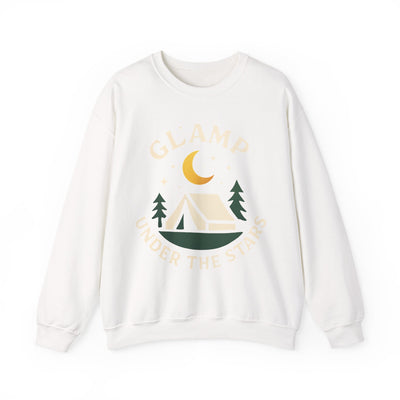 Glamping Vibes Crewneck Sweatshirt - Cozy Campfire Style,