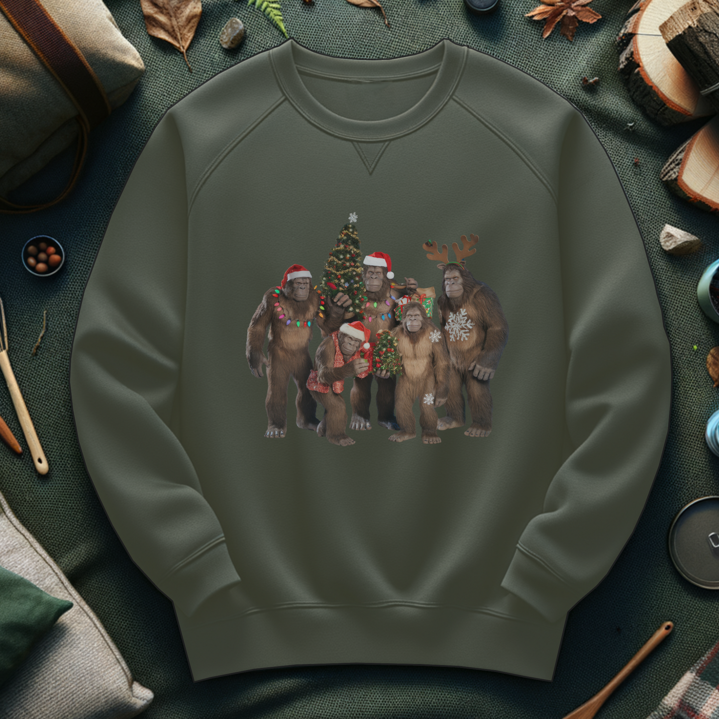 Bigfoot Christmas Celebration Sweatshirt