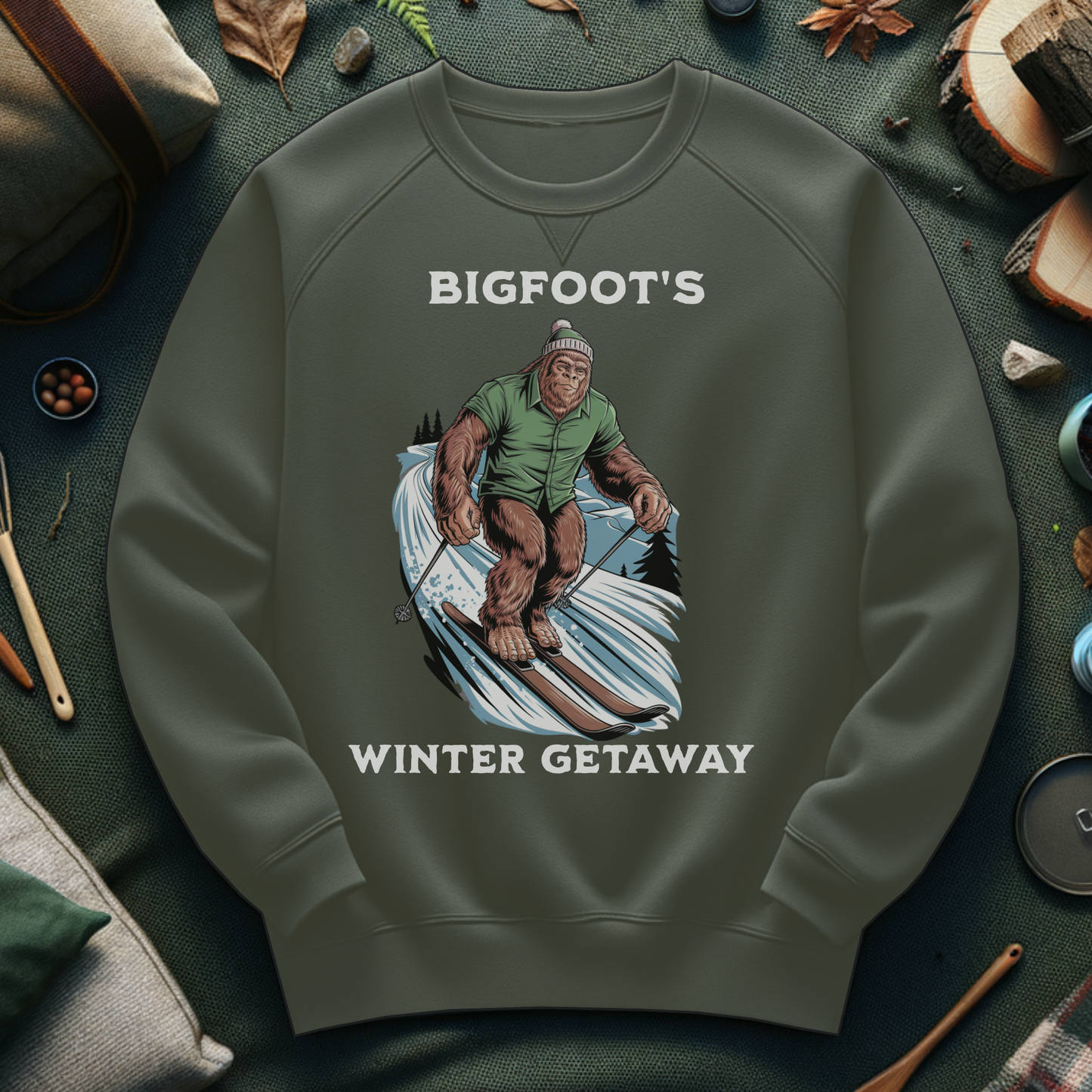 Bigfoot's Winter Getaway Sweatshirt