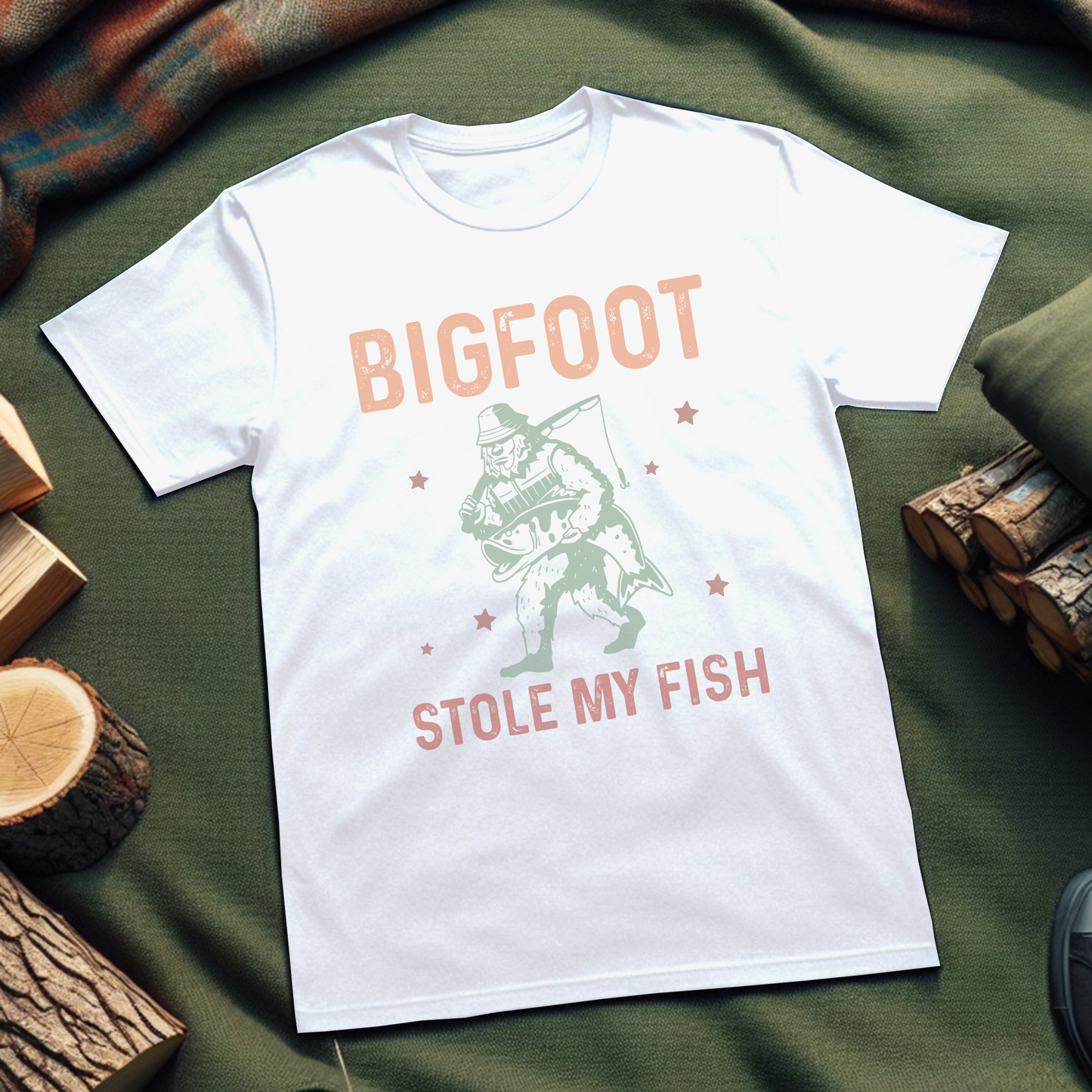 Bigfoot Stole My Fish T-Shirt