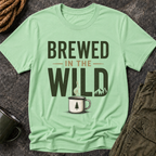 Brewed in the Wild T-Shirt — Rustic Coffee Lover Graphic Tee