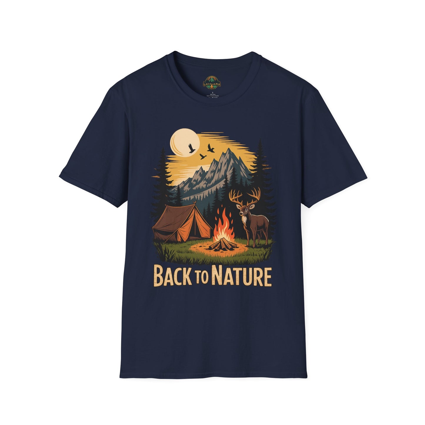 Back to Nature T-Shirt, Adventure Apparel, Camping Tee
