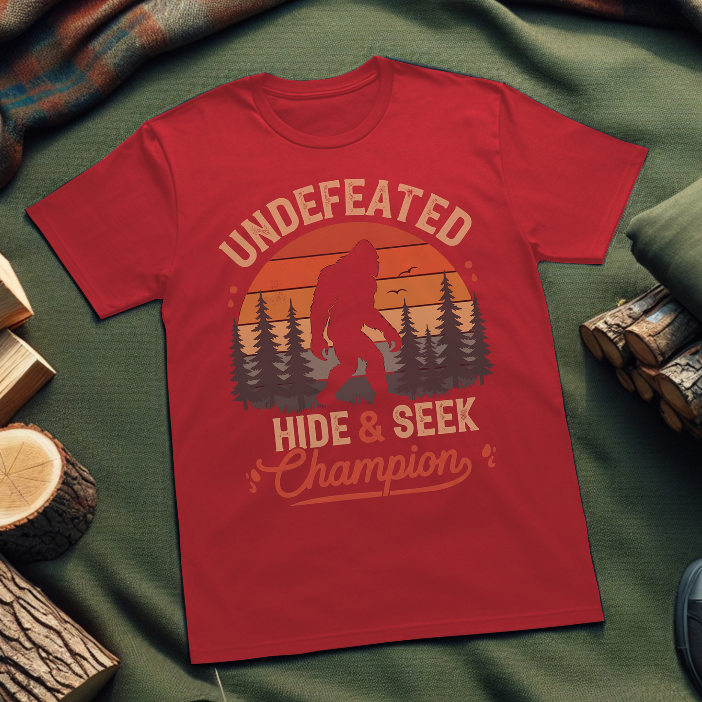 Champion T-Shirt - Undefeated Hide and Seek Design