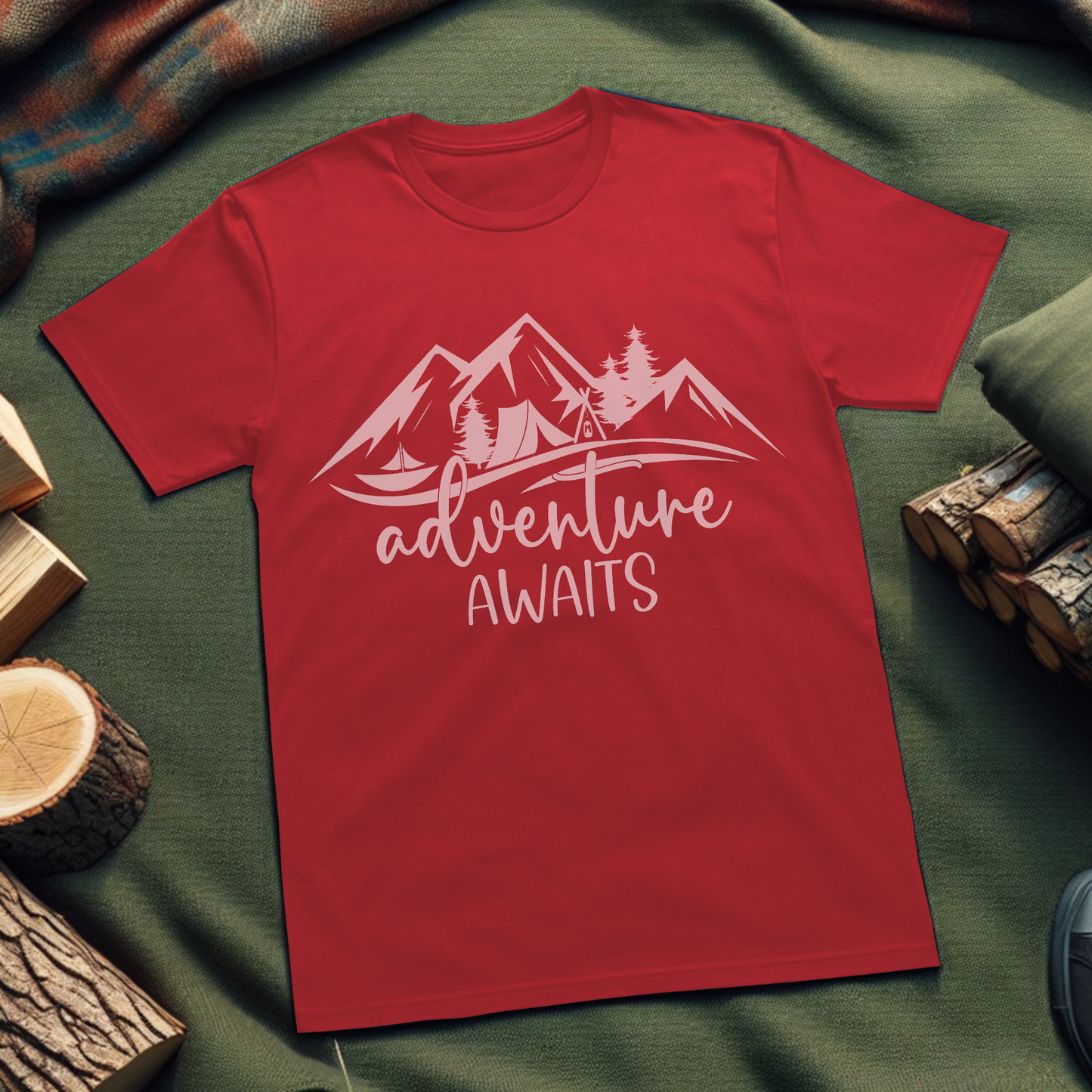 Minimal Adventure Awaits T-Shirt