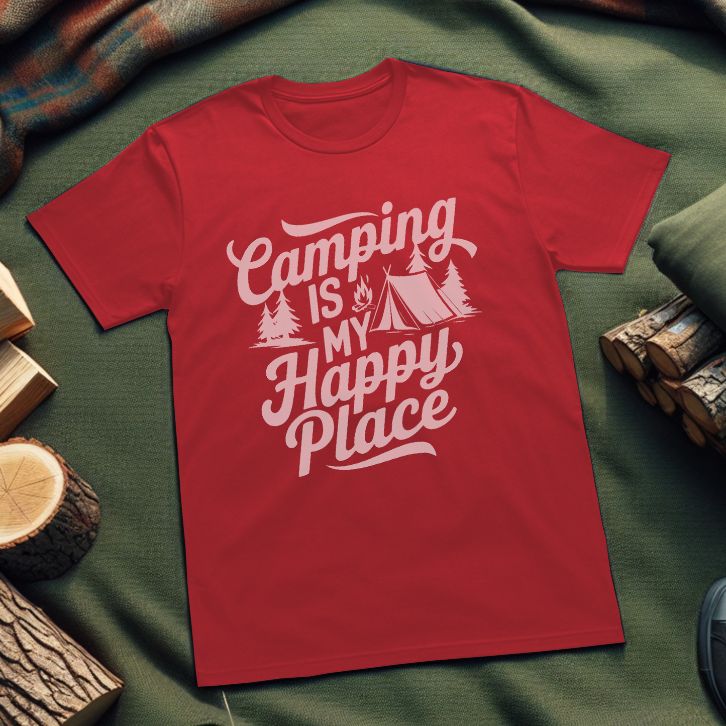 Camping Is My Happy Place T-Shirt