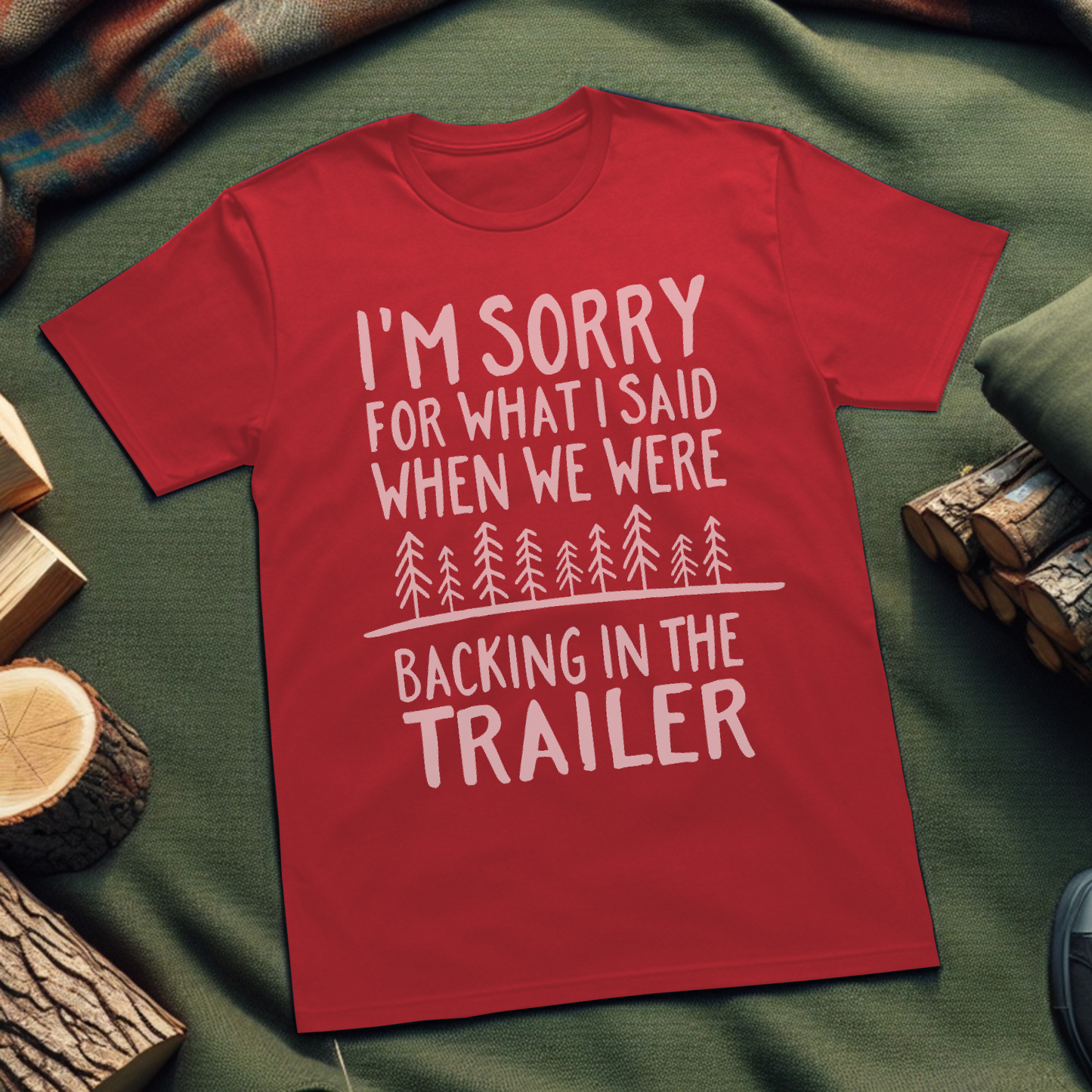 Funny Trailer Backing Apology T-Shirt