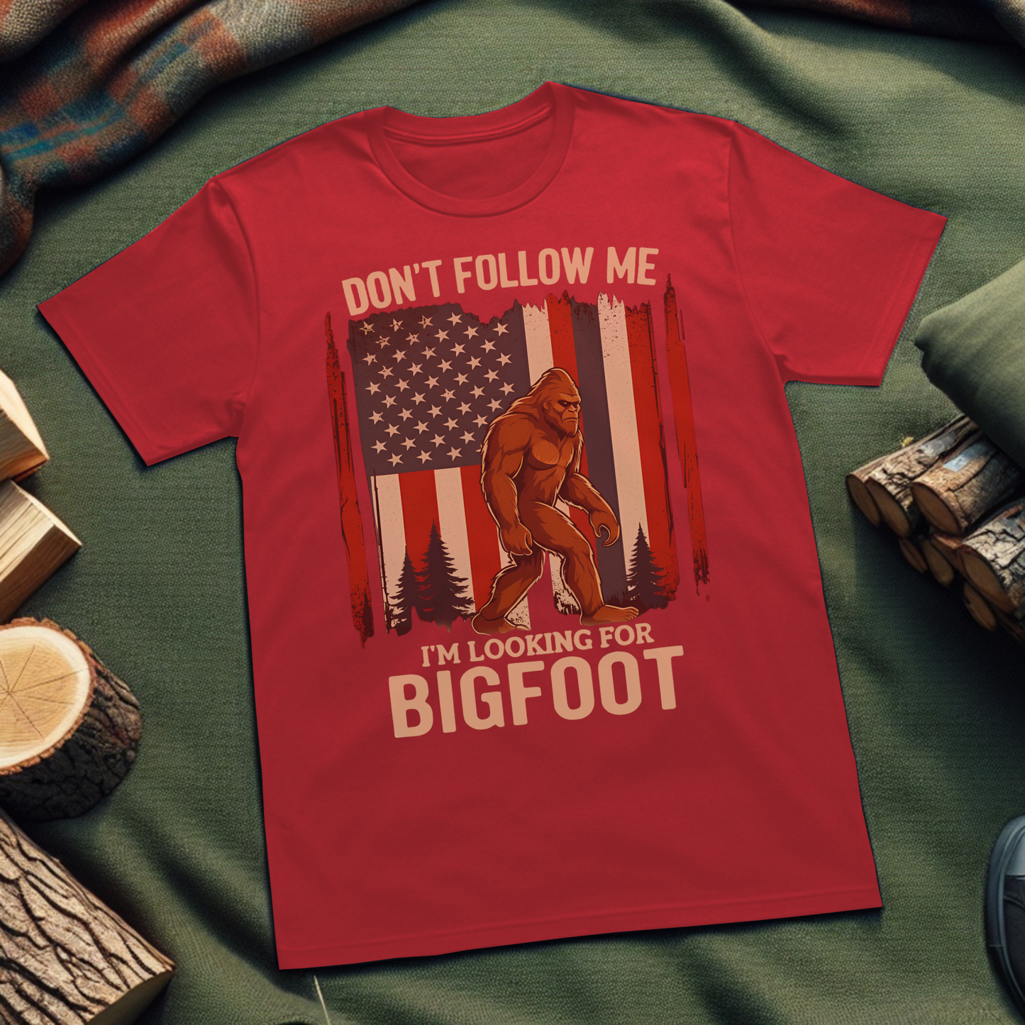 Bigfoot Unisex T-Shirt - Looking For Bigfoot