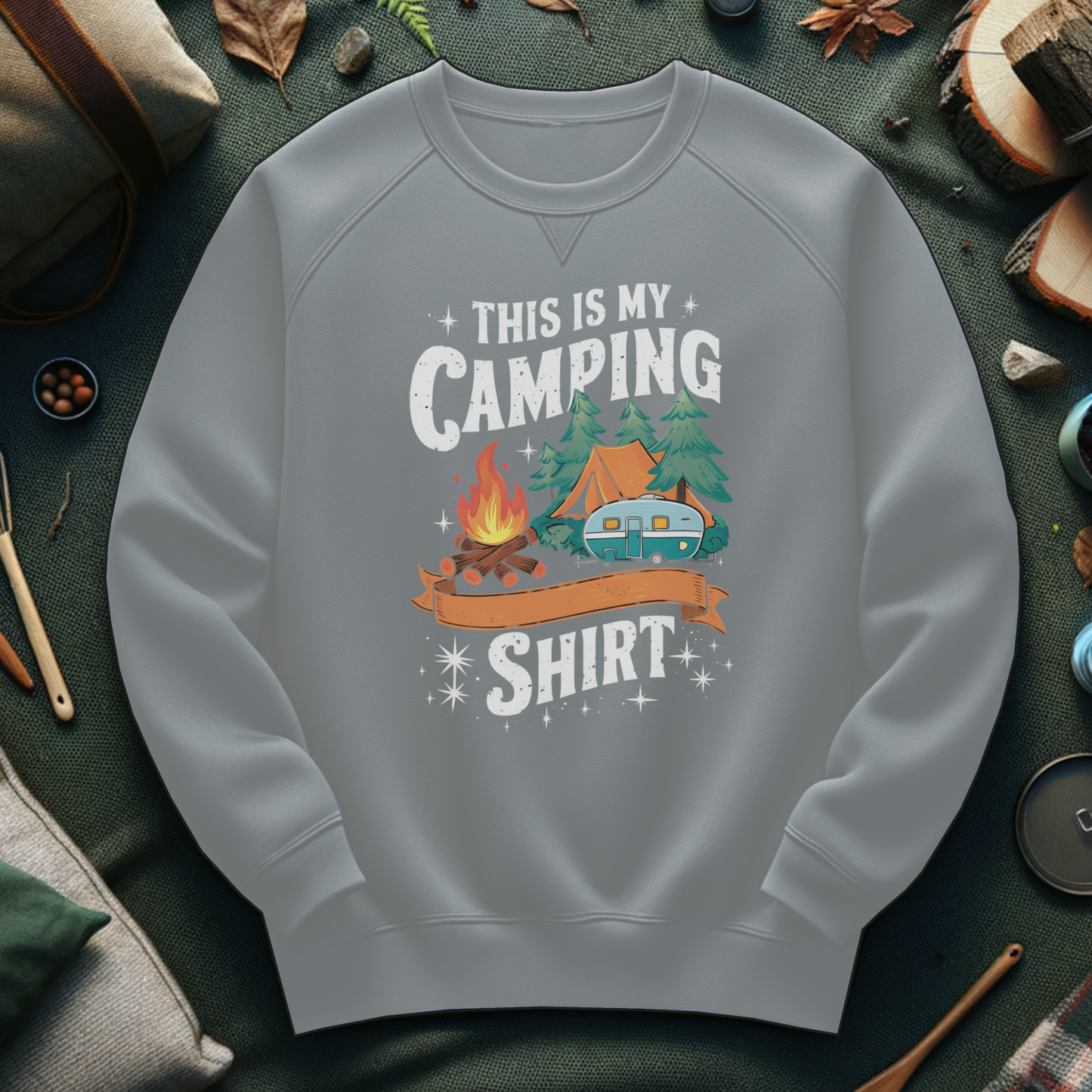 Camping Sweatshirt - This is My Camping Shirt Design