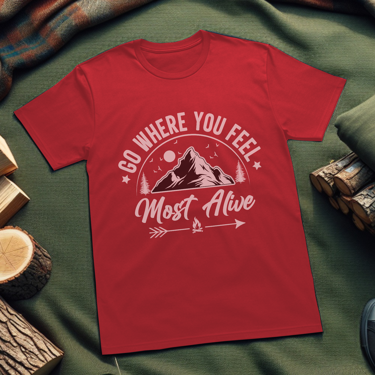 Adventure Seeker T-Shirt - Go Where You Feel Most Alive