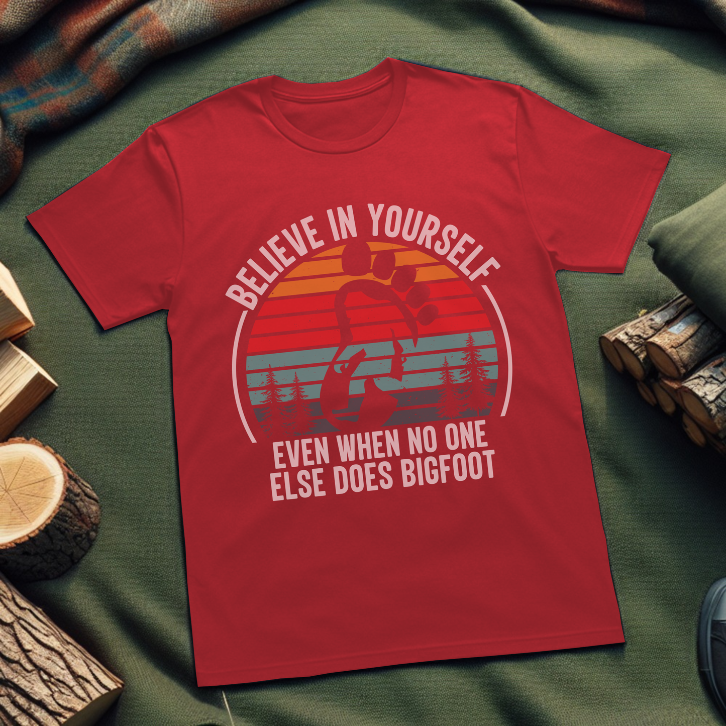 Believe In Yourself Bigfoot T-Shirt