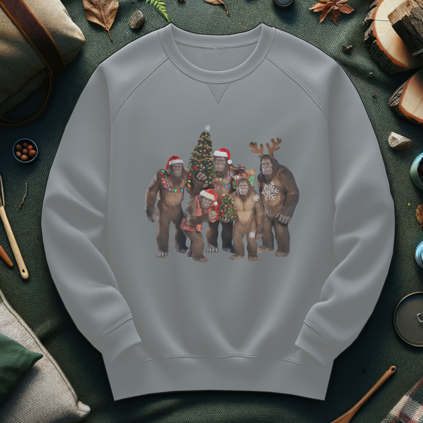 Bigfoot Christmas Celebration Sweatshirt