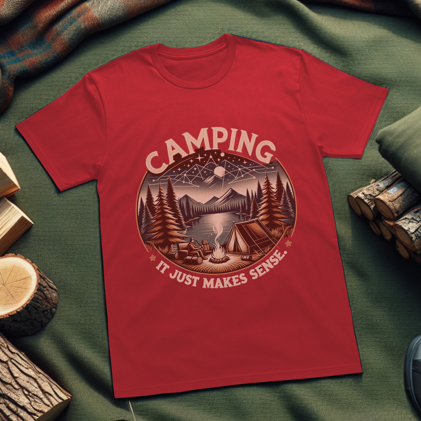 Camping, It Just Makes Sense T-Shirt