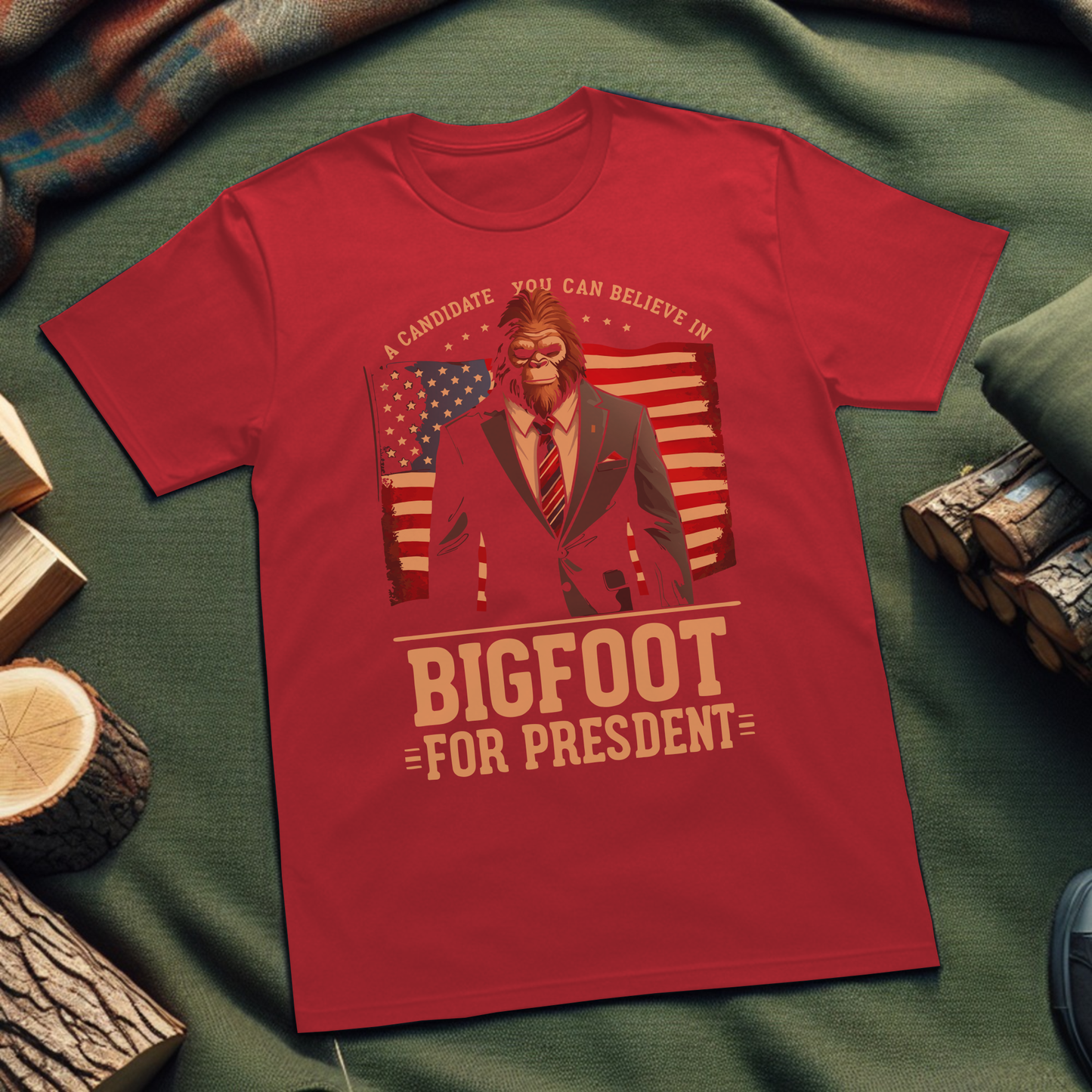 Bigfoot For President Unisex T-Shirt