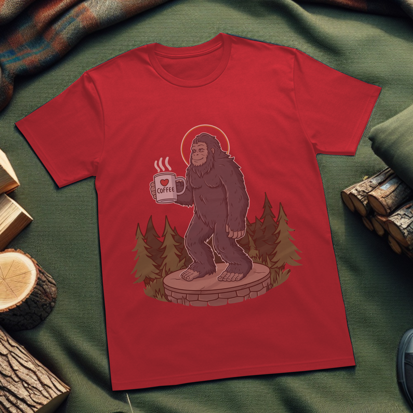 Bigfoot Morning Coffee T-Shirt