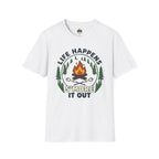 T-Shirt — Life Happens S'more It Out Campfire Graphic Tee