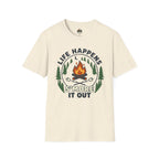 T-Shirt — Life Happens S'more It Out Campfire Graphic Tee