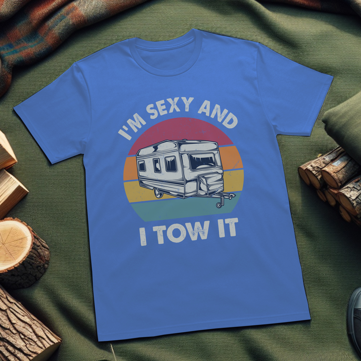 Funny Tow Camper Unisex T-Shirt - I'm Sexy and I Tow It