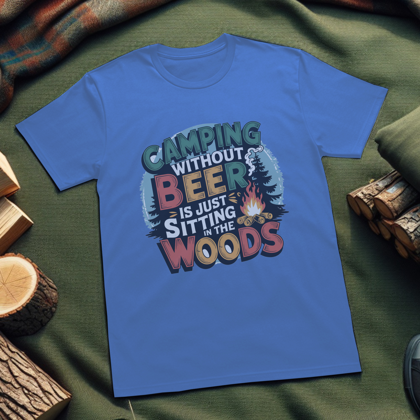 Camping Without Beer Is Just Sitting In The Woods T-Shirt - Unisex