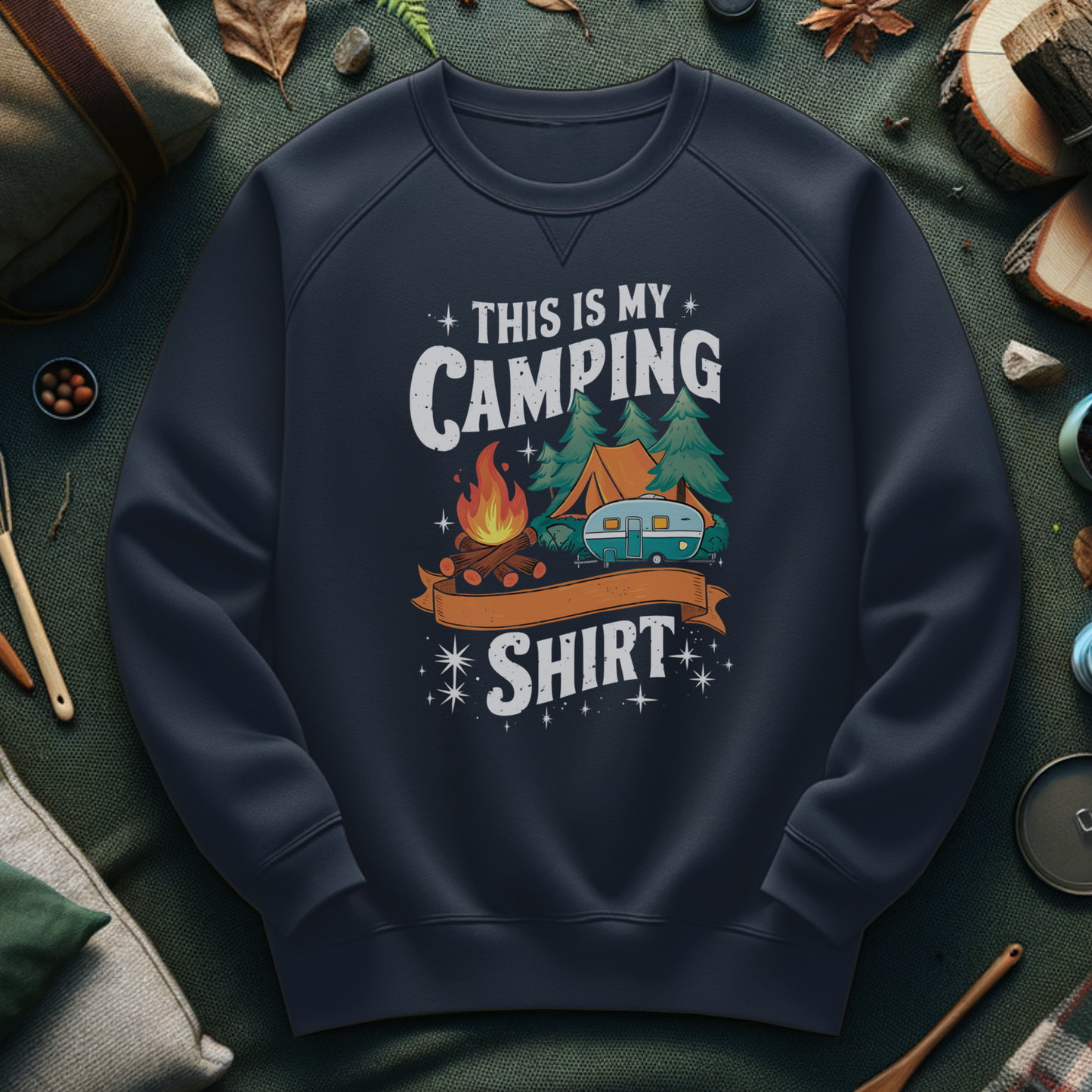 Camping Sweatshirt - This is My Camping Shirt Design