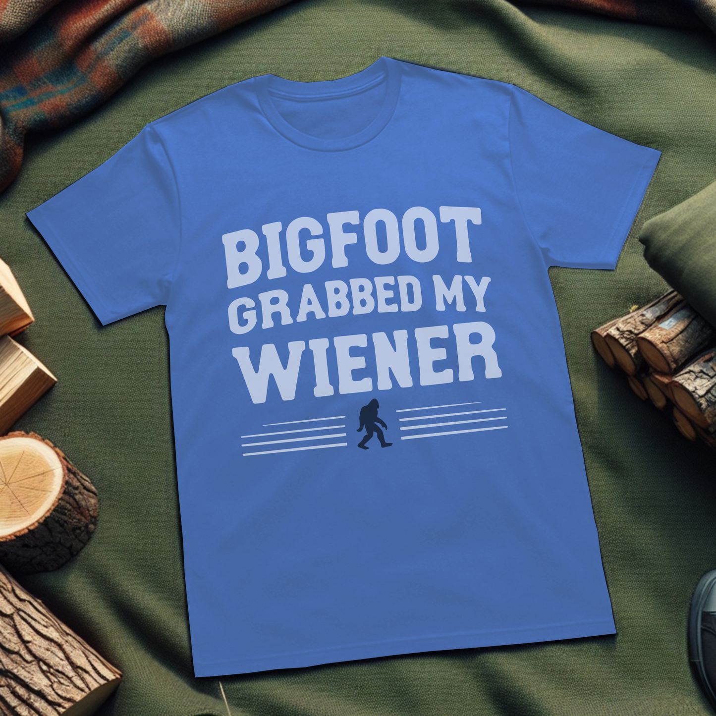 Bigfoot Grabbed My Weiner Unisex T-Shirt