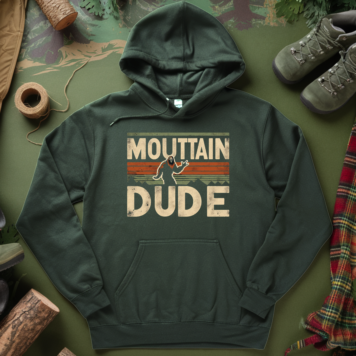 Mountain Dude Hooded Sweatshirt