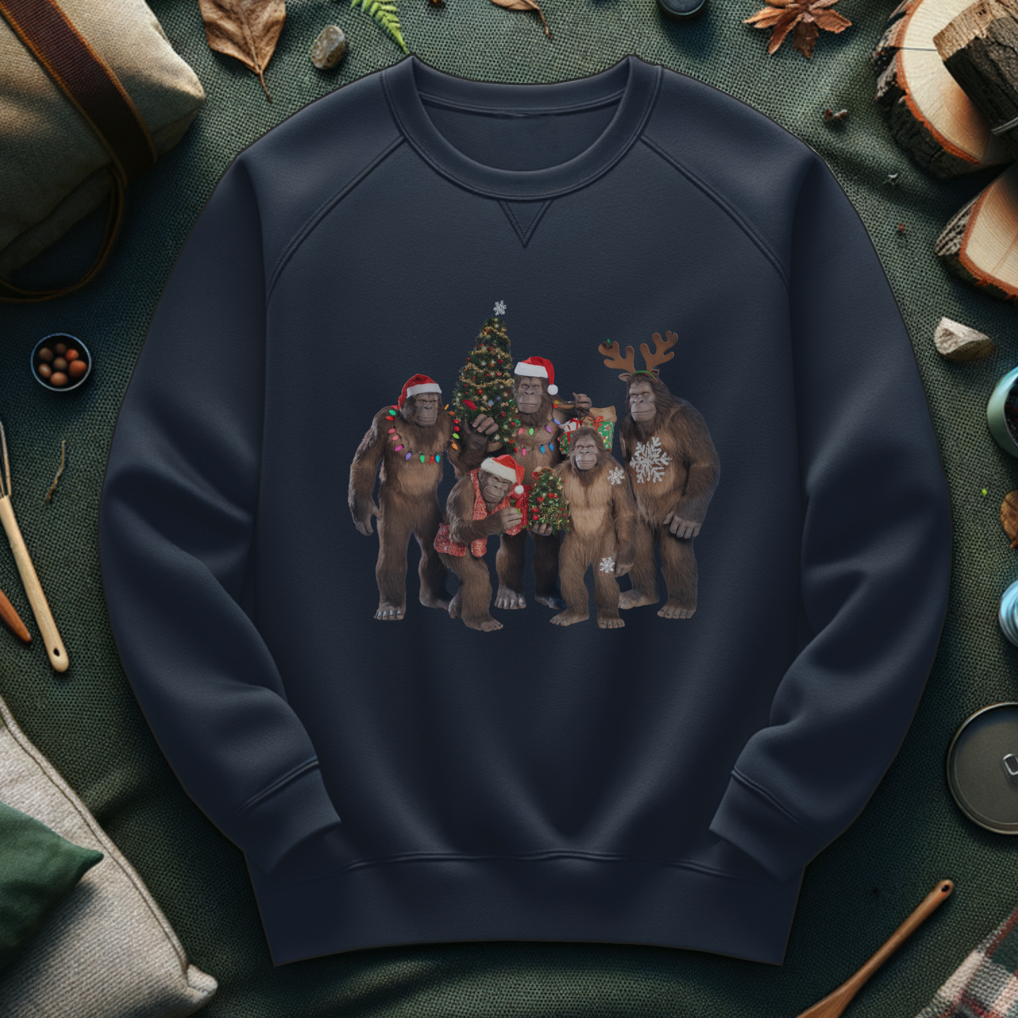 Bigfoot Christmas Celebration Sweatshirt