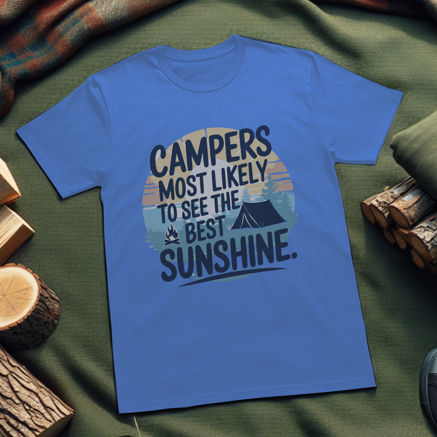 Camping T-Shirt Most Likely To See The Best Sunsets